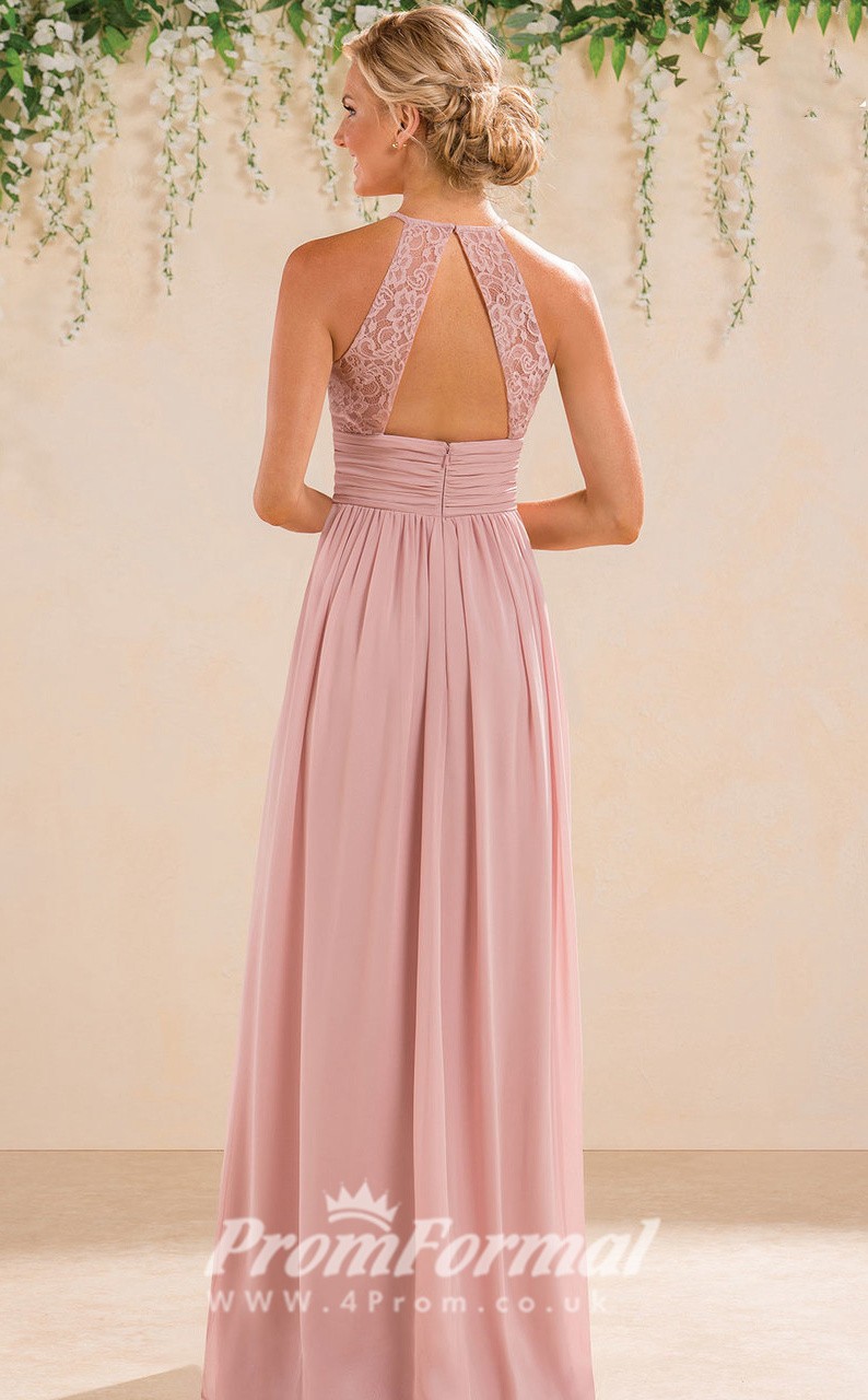 pink lace bridesmaid dresses uk