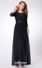 Black Illusion Long Sleeve Bridesmaid Dresses 4MBD039