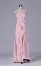 Sheath/Column Pearl Pink Lace Floor-length Prom Dress(PRBD04-S438)
