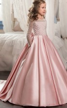 Special Offer!  New Style Princess Long Sleeve Kids Prom Dress for Girls CH0118