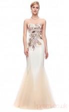 Mermaid Sweetheart Neckline Long Seashell Chiffon Prom Dresses(PRJT04-1932-B)