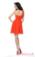 Tomato Tulle A-line Mini Sweetheart Graduation Dress(JT2323)