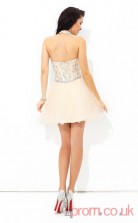 Pink Tulle A-line Mini Sweetheart Graduation Dress(JT2348)