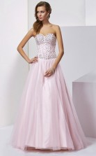 Ivory Tulle A-line Sweetheart Floor-length Bridesmaid Dresses(JT2851)