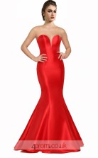 Ruby Satin Mermaid Sweetheart Long Prom Dress(JT3552)