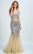 Mermaid Sweetheart Backless Evening Dress Prom Dress With Beading JTA3231