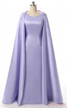 Leavender Taffeta Sheath/Column Jewel Long Sleeve Evening Dresses(JT4-LFDZC301)
