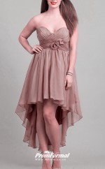 Brown High Low  Sweetheart Bridesmaid/Party Dresses PPBD022