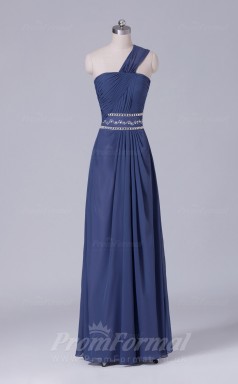 A-line Gray Chiffon Floor-length Prom Dress(PRBD04-S492)