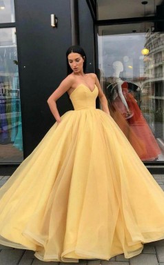Organza Ball Gowns Prom Dress Sweetheart Evening Dress JTA7091