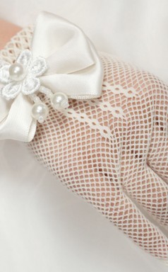 Girls Prom Dress Party Gloves with Pearls GL002